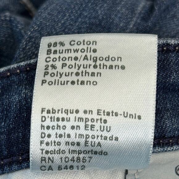 AG Adriano Goldschmied Jeans Size 28 R The Stilt Cigarette Leg Medium Blue Wash - Picture 8 of 8